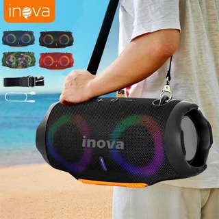 Caixa de som Bluetooth com luz RGB, da Inova