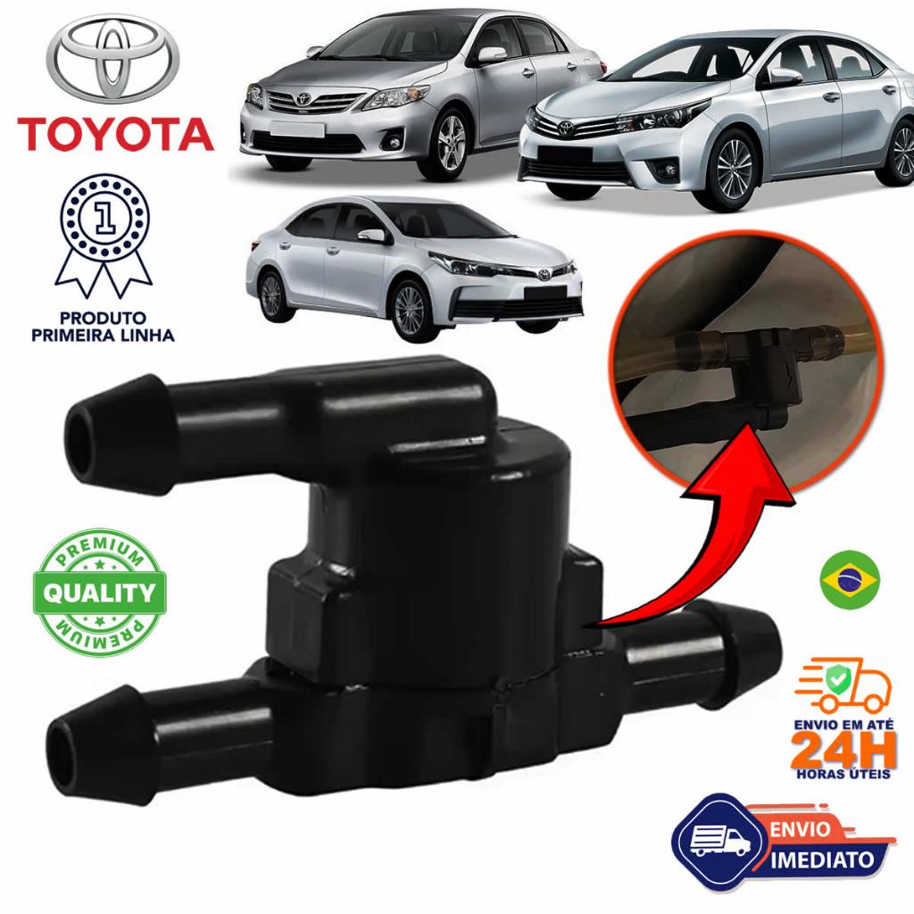 Valvula Esguicho Limpador Parabrisa Toyota Corolla 2009 A 2019 Válvula T de 3 Vias Qualidade Premium
