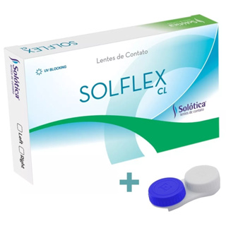 Lente de Contato Solflex CL descartável incolor + Estojo em Oferta na Shopee