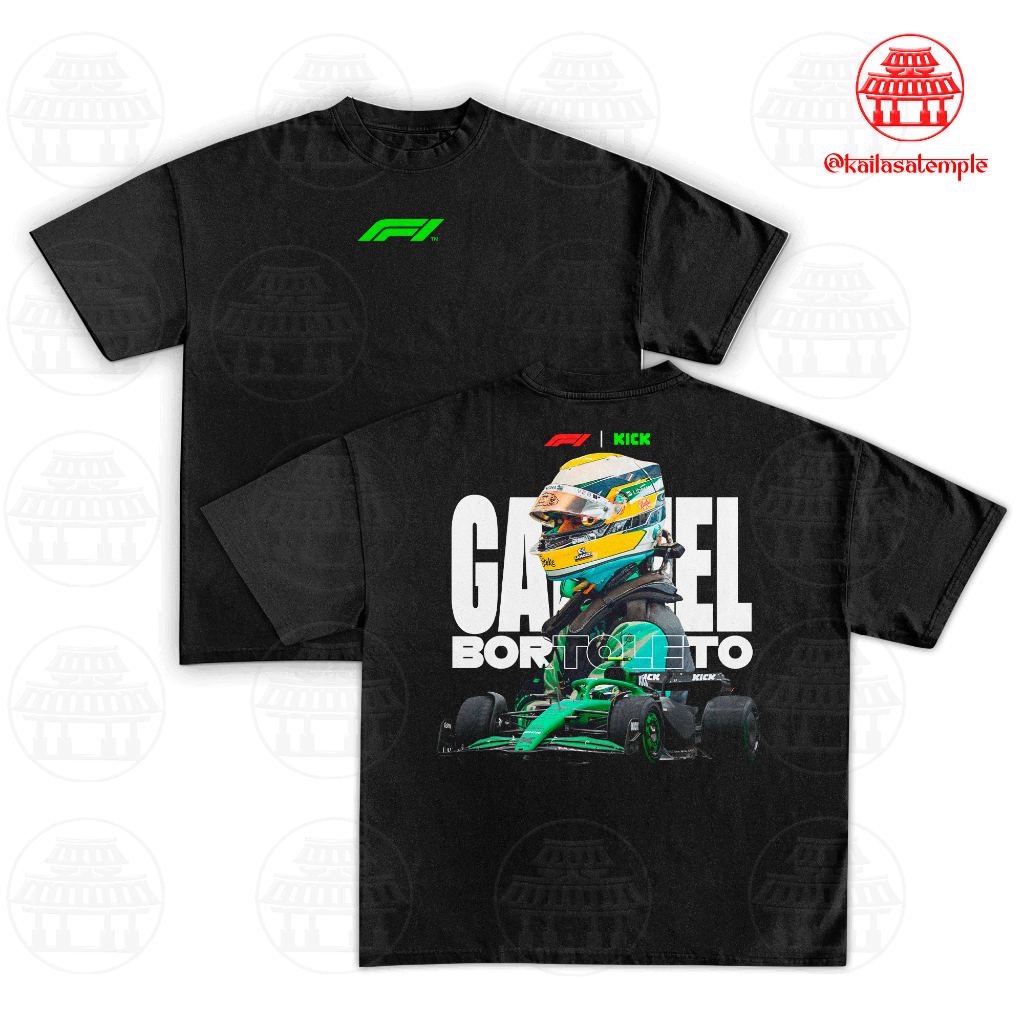 Camiseta Unissex Gabriel Bortoleto Racing Estilo F1 100% Algodão Premium StreetwearEnvio imediato em Oferta na Shopee