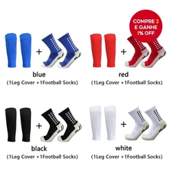Jcolour Conjunto De Meias E Mangas Para Pernas Futebol Combinação Esportiva Unissex Antiderrapante