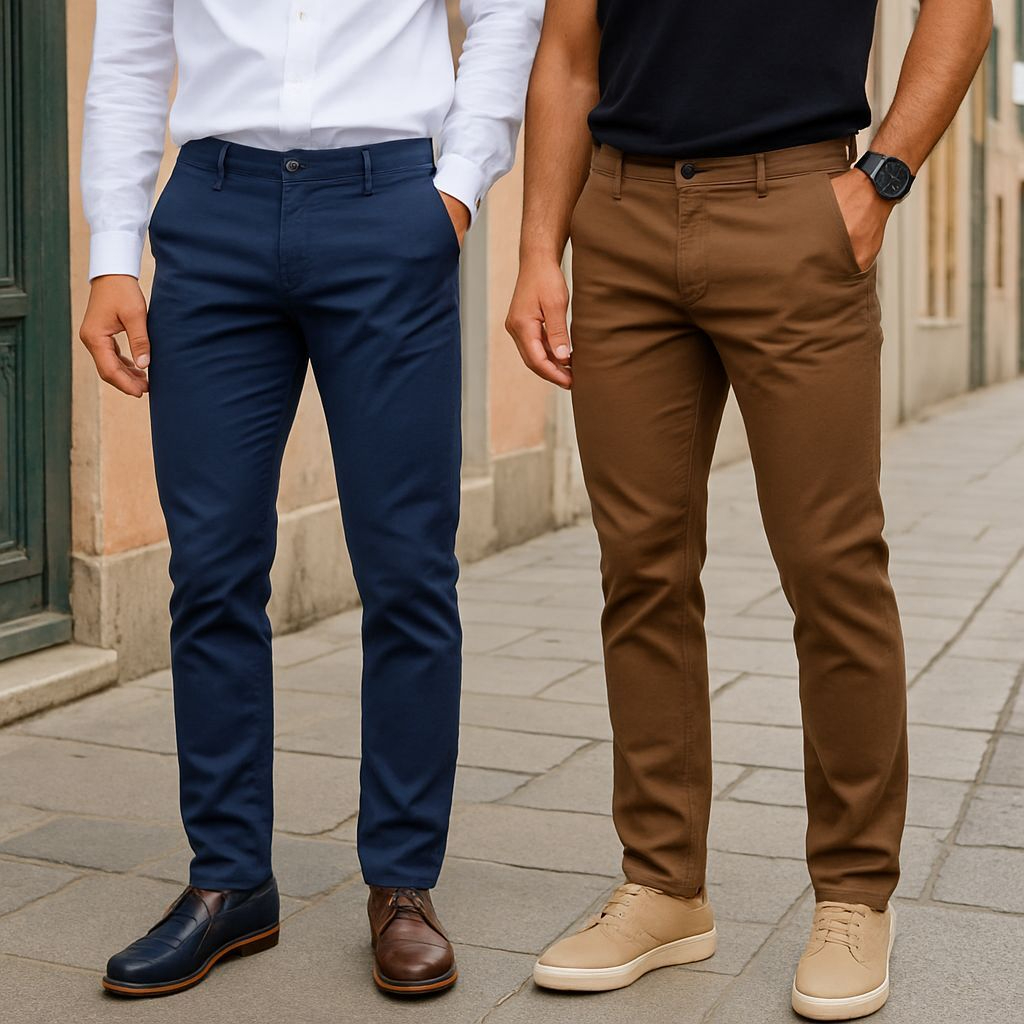 calça social masculina kit 2 peças conforto e qualidade premium