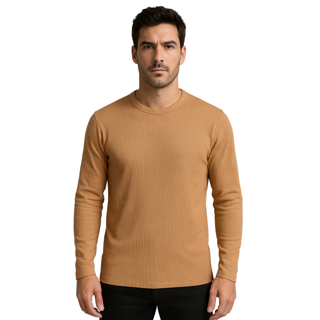 Blusa Masculina Gola  Canelada Suéter Térmico Inverno Estilo Cacharrel Varias Cores
