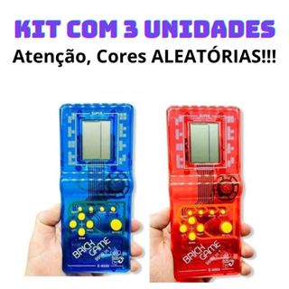 Kit com 3 Super Mini Game Retro Brinck Game Portátil 9999 jogos em Oferta na Shopee
