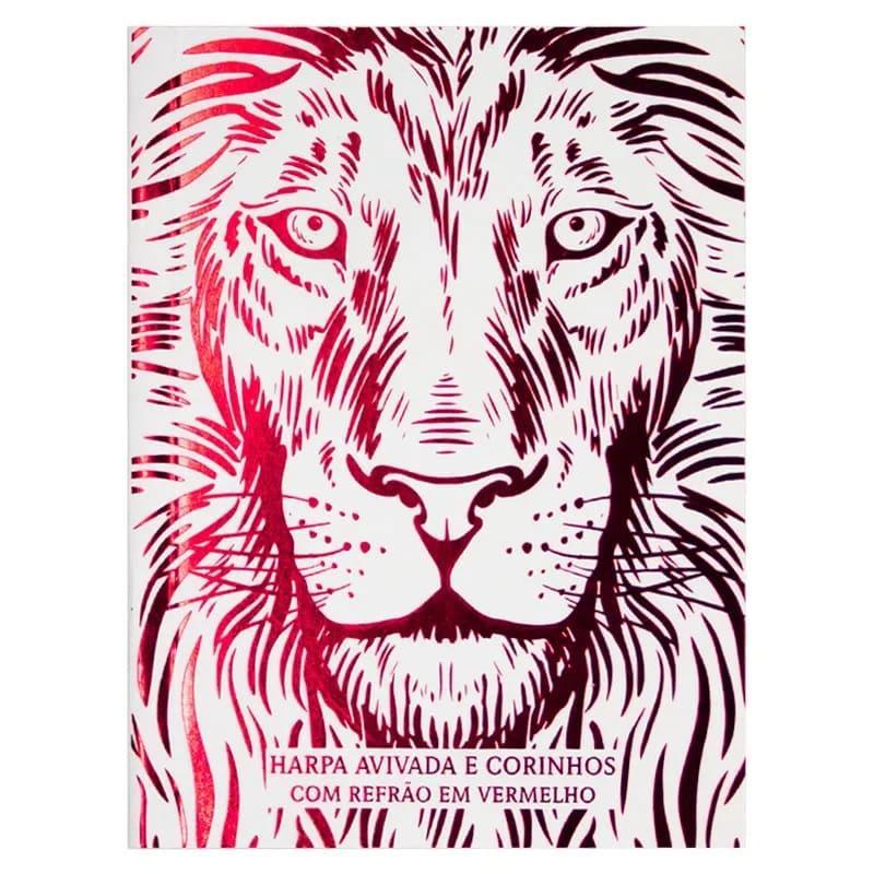 Harpa Avivada e Corinhos - Capa Brochura - Leão Branca e Vermelha em Oferta na Shopee