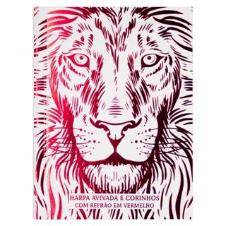 Harpa Avivada e Corinhos - Capa Brochura - Leão Branca e Vermelha em Oferta na Shopee