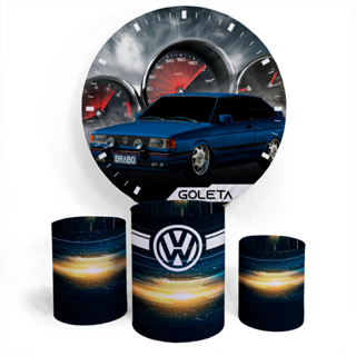 Kit Festa Capa Painel Redondo E Capas Cilíndro Tema Carro em Oferta na Shopee