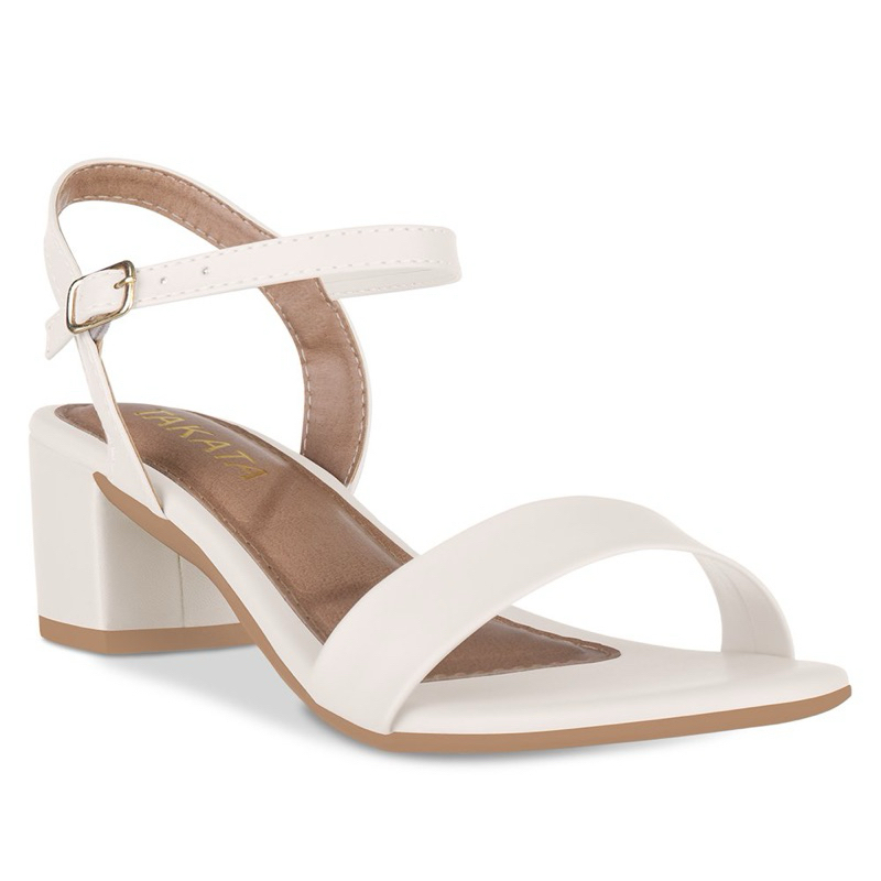 Saltinho Sandália Feminina Salto Grosso Confortável Sintético Moda Festa Casual em Oferta na Shopee