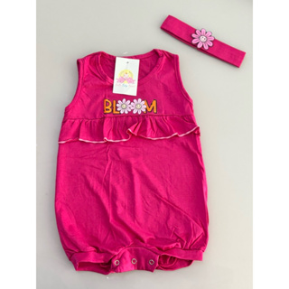 Macaquinho com Tiara para bebê menina PMG verão em Oferta na Shopee