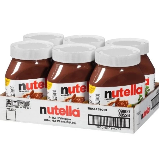KIT 6 NUTELLA Creme De Avelã Com Cacau 650g Nutella