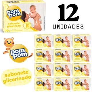 Sabonete Pompom Glicerina Hidratante Óleo de Amêndoas Recém-nascido Bebê Criança Banho Relaxante em Oferta na Shopee
