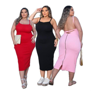 VESTIDO ELEGANTE MODA PLUS SIZE CON ZIPER NAS COSTAS ANARUGA PREMIUM em Oferta na Shopee