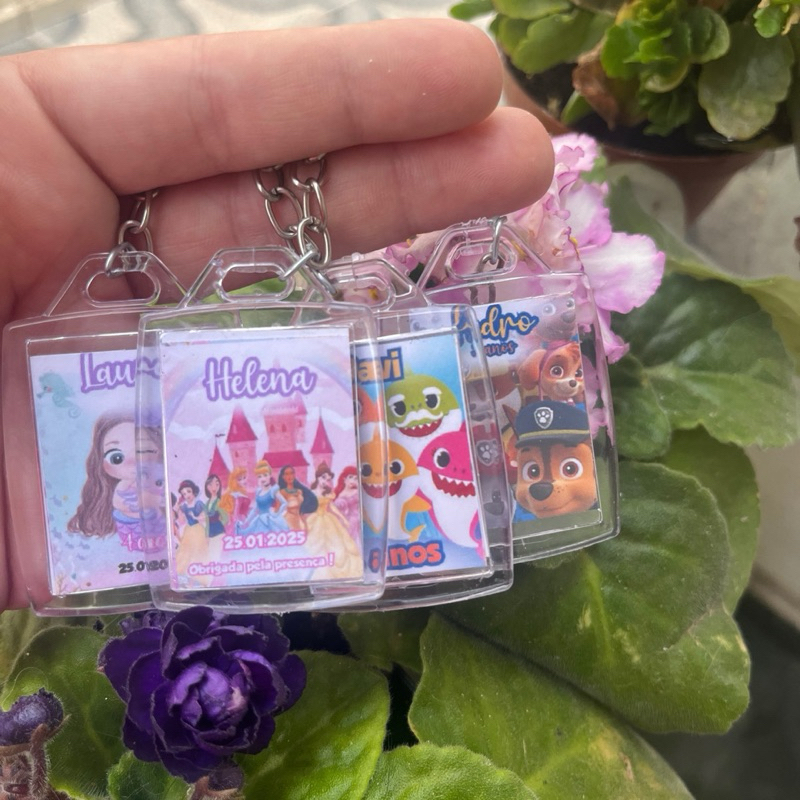 Chaveiro Personalizado para Lembrancinha -chaveiro festa infantil, chaveiro aniversário, lembrança para convidado
