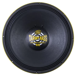 Alto Falante Eros Target Bass Double Magnet 4K 18 Polegadas 2000W RMS 4 Ohms Amarelo Grave e Sub