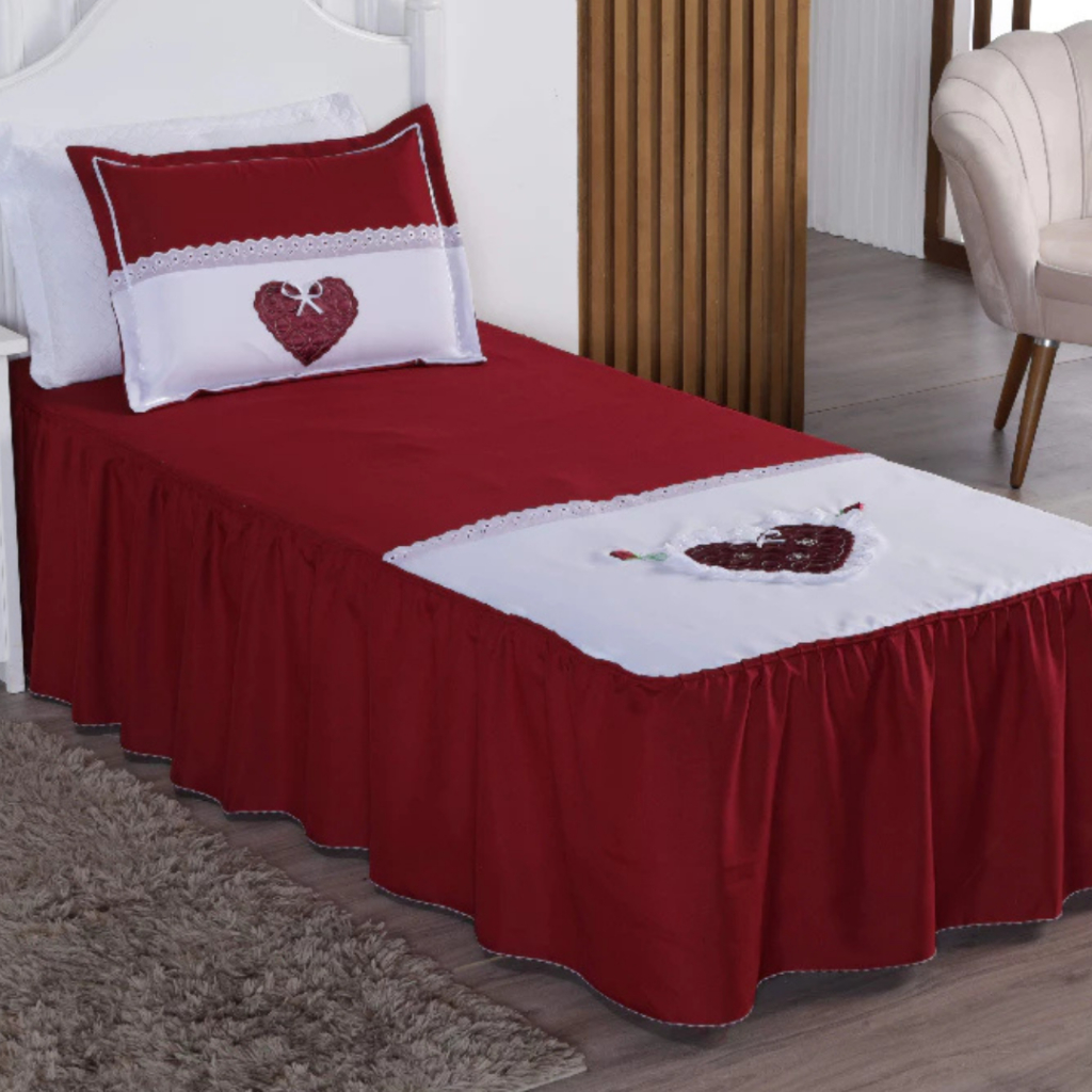 Colcha Solteiro com Fronha 2 Peças Poliéster Sensação em Oferta na Shopee