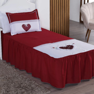 Colcha Solteiro com Fronha 2 Peças Poliéster Sensação em Oferta na Shopee