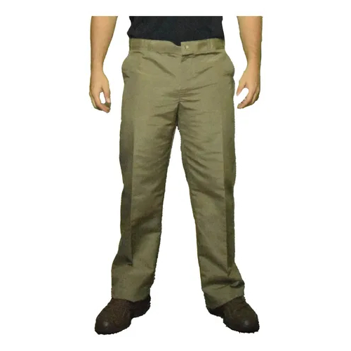 Calça Tergal Masc. Confortavel, Bege Duravel, Resistente