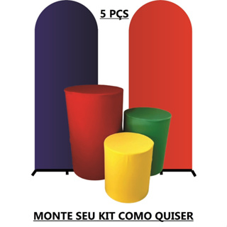 Kit Trio Capas de Cilindros + 2 painéis romanos - ESCOLHA AS CORES COMO QUISER !! em Oferta na Shopee