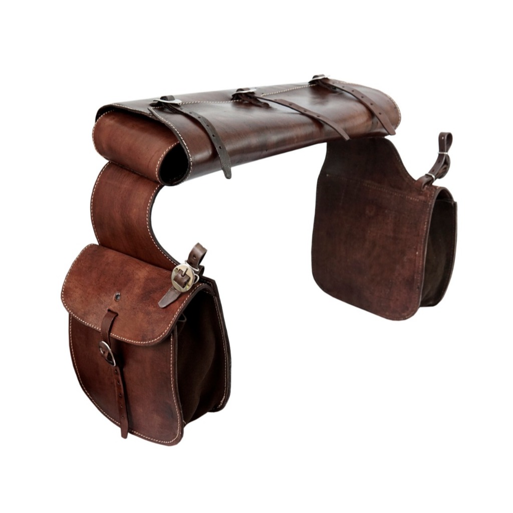 Alforge térmico com porta capa e dois bolsos laterais em couro de qualidade