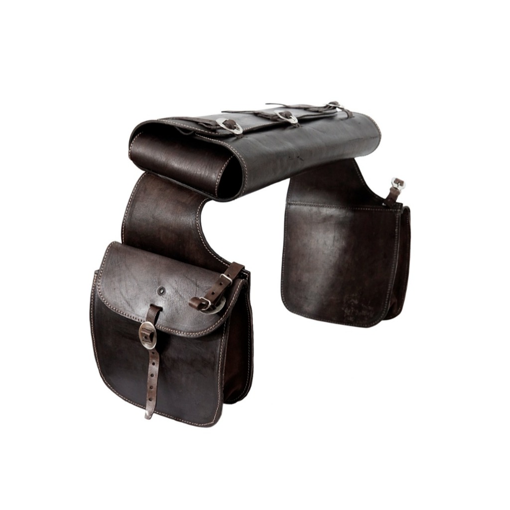 Alforge/bolsa térmica para viagem á cavalos em couro original