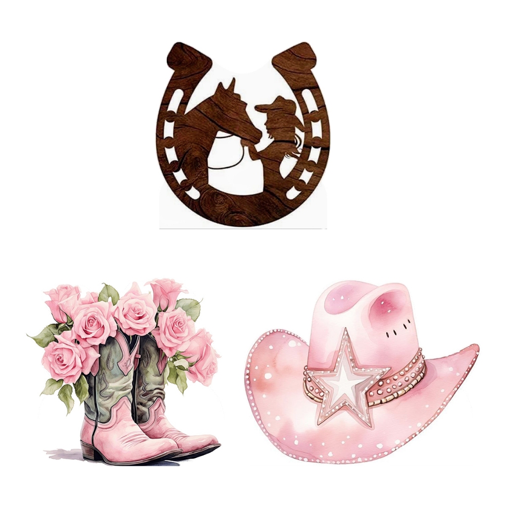 Kit 3 Totens Display MDF Adesivado Country 25cm em Oferta na Shopee