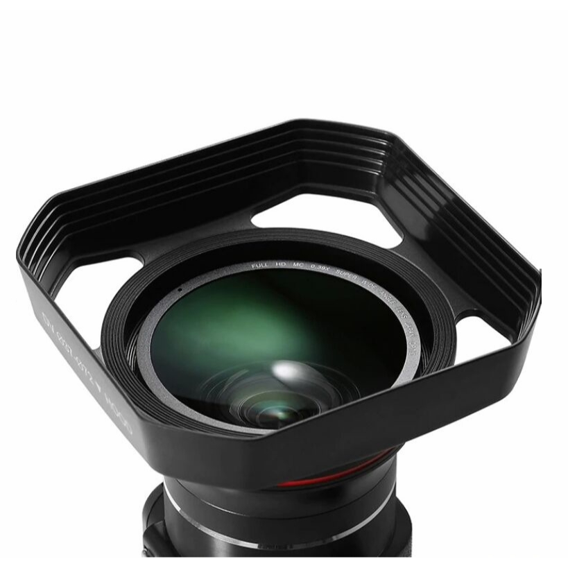 Parasol Retangular 72mm + 37mm Para cameras e Filmadoras Sony Canon