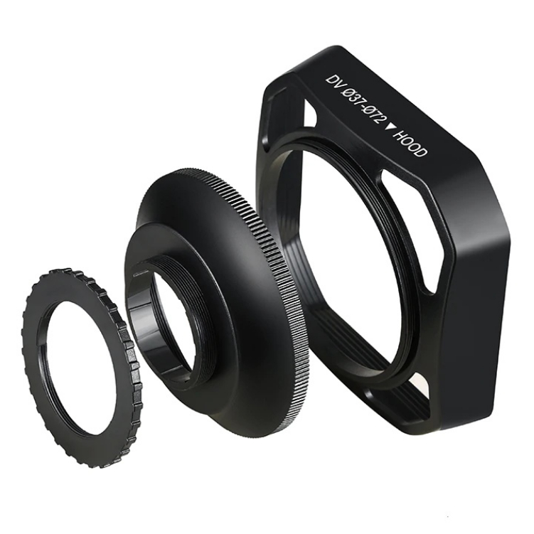 Parasol Retangular 72mm + 37mm Para cameras e Filmadoras Sony JVC ENTRE OUTRAS