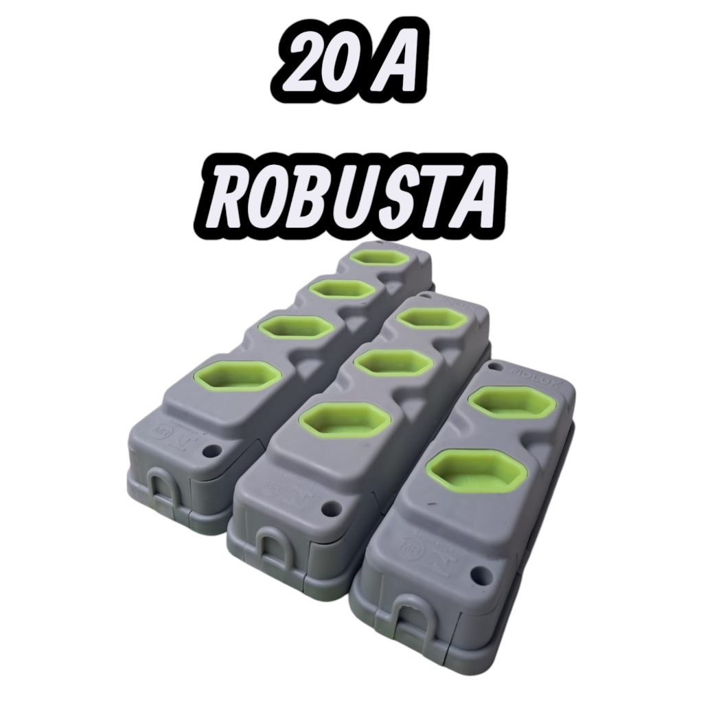 Barra de tomada para extensão FIOLUX Robust 2T , 3T ou 4 tomadas Tripolar 20A Profissional em Oferta na Shopee