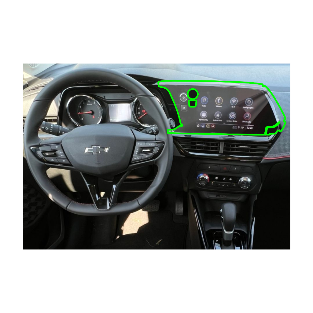 Montana Película Protetora Tela Display Painel Central Multimidia GM Chevrolet 2023 2024 2025 2026