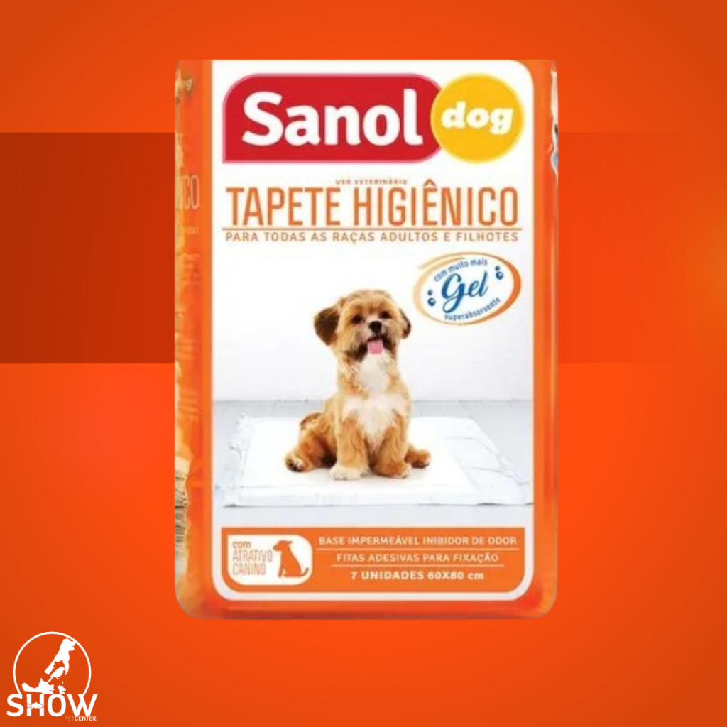Tapete Higiênico Sanol Dog com Atrativo Canino - 7 Unidades em Oferta na Shopee