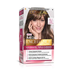 Tinta De Cabelo Imédia Tintura Excellence 6.1 Louro Escuro Acinzentado