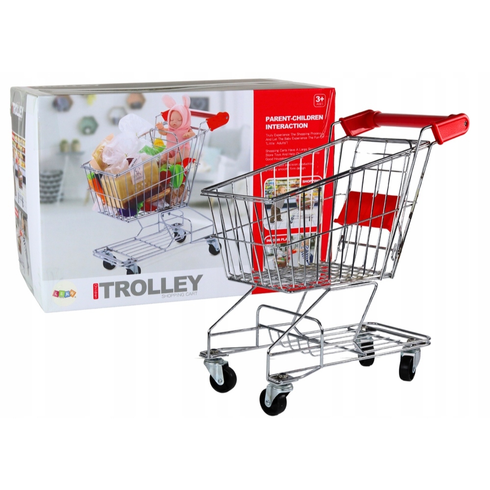 Carrinho de Compras Cesta de Metal Para Crianças - Toys Import J24112089