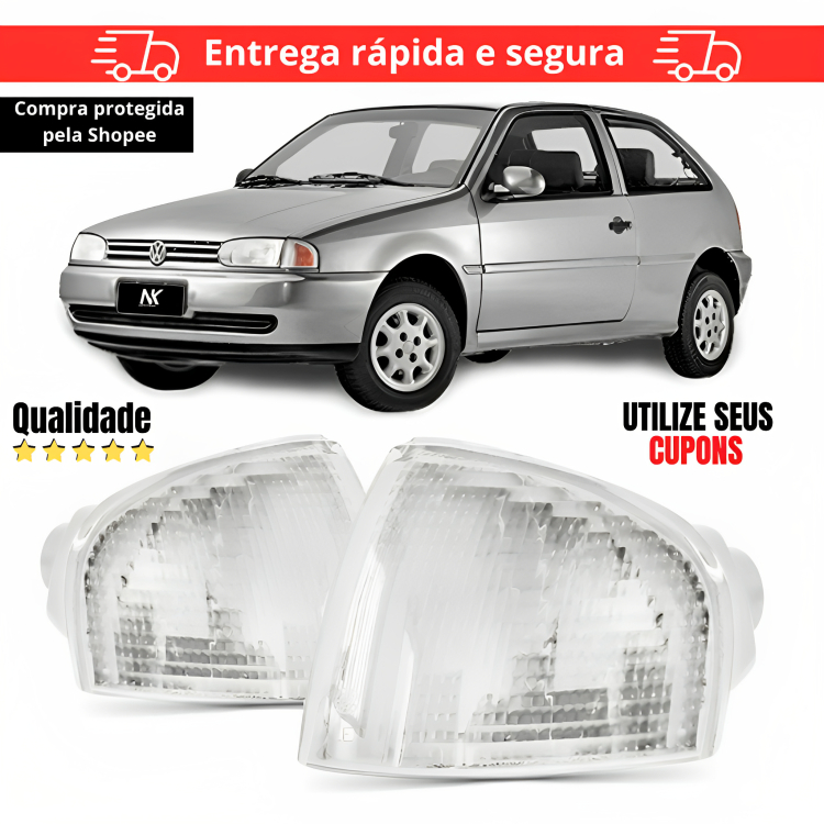 Par/Un Lanterna Pisca Gol Parati Saveiro G2 95 Cristal Cibie Arteb em Oferta na Shopee