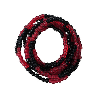 Colar Guia De Miçanga Preto E Vermelho Exu Pombagira 60 Cm em Oferta na Shopee