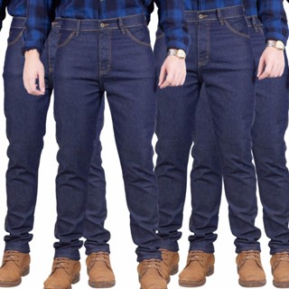 Kit Com 5 Calças Jeans Masculina Original Elastano Lycra Trabalho/Passeio Barata Promocional em Oferta na Shopee