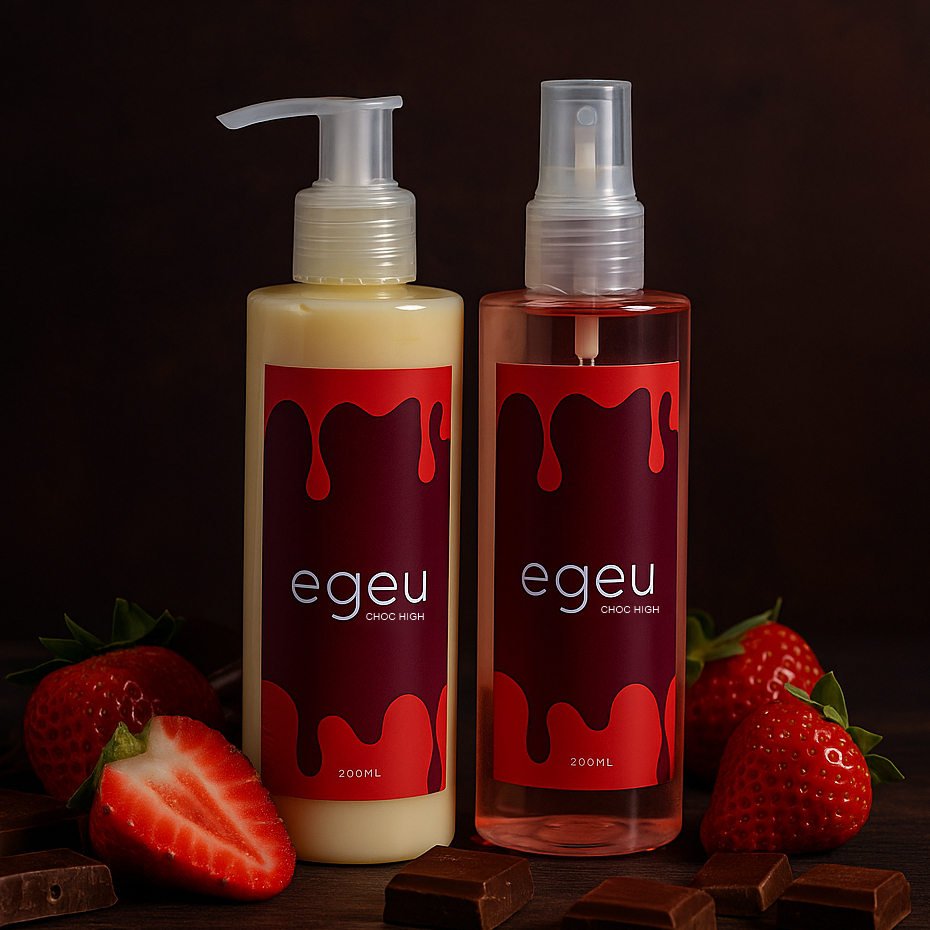 Dupla Chocolate com Morango: Body Splash + Creme Corporal 200ml (cada) Feminino em Oferta na Shopee