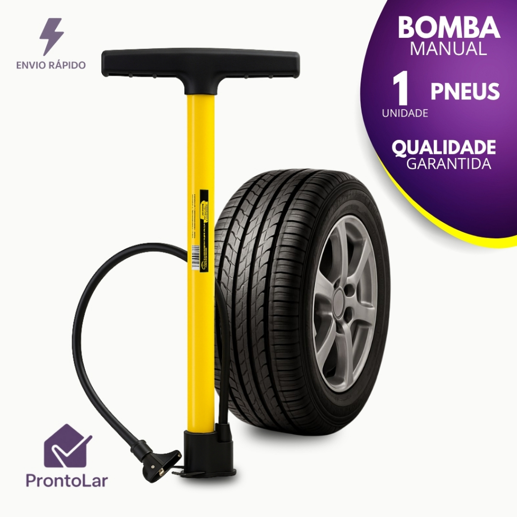 Bomba de Ar Vertical Para Encher Pneu Bicicleta 50Cm em Oferta na Shopee