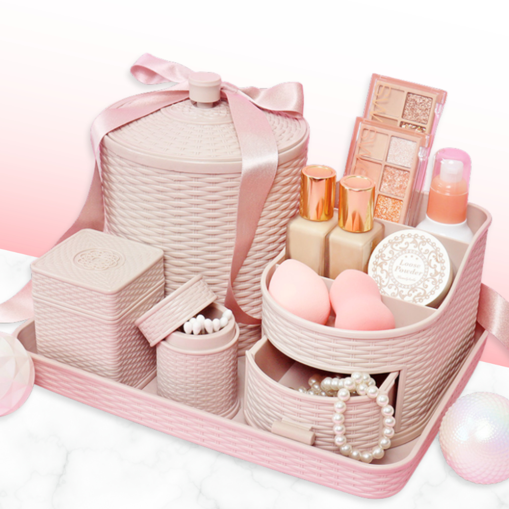 Kit Organizadores Rattan 5 Peças Jacki Design – Versátil para Qualquer Ambiente da Casa em Oferta na Shopee