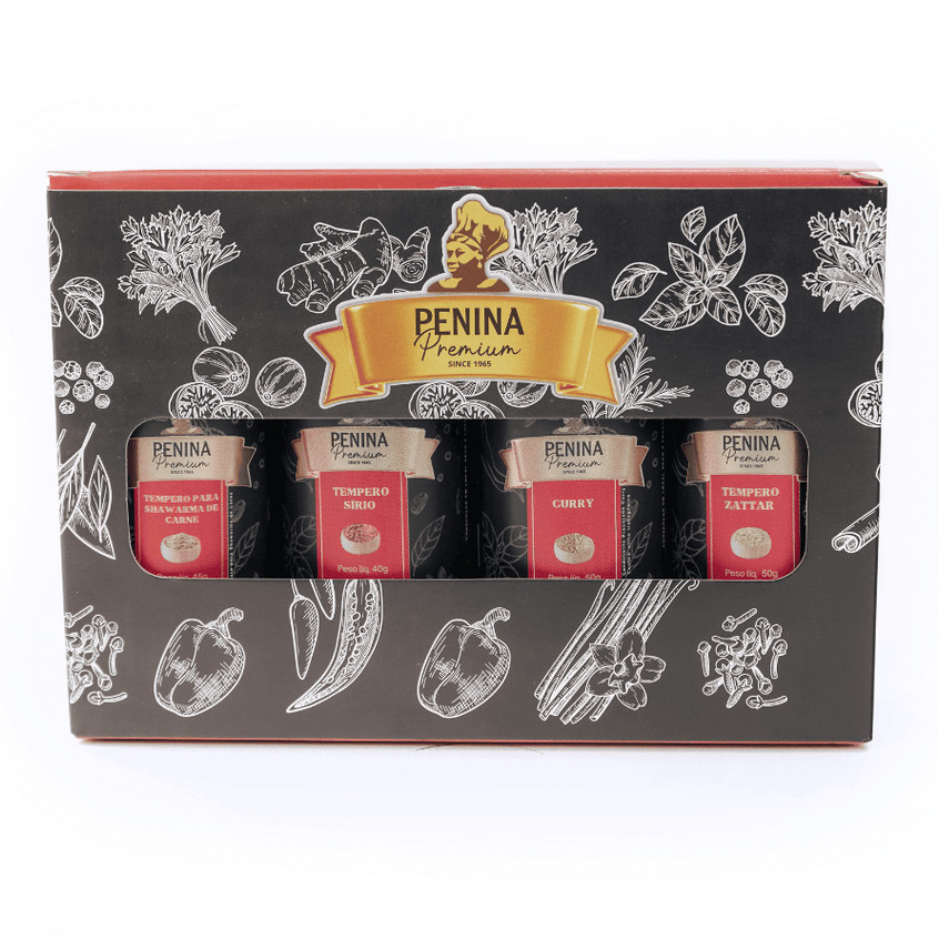 Kit de 4 Temperos Premium para Culinária