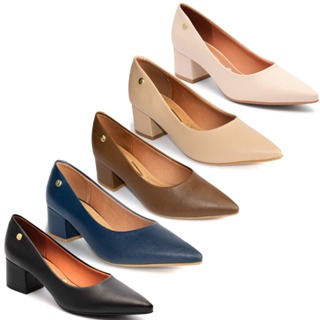 Scarpin Vizzano Salto Médio Bloco Sapato Confortável 1220-315 em Oferta na Shopee