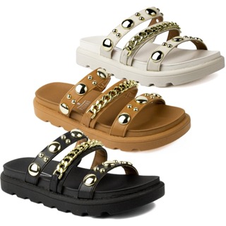 Sandália Vizzano Papete Feminina Tiras Tendência Moda 6510 em Oferta na Shopee