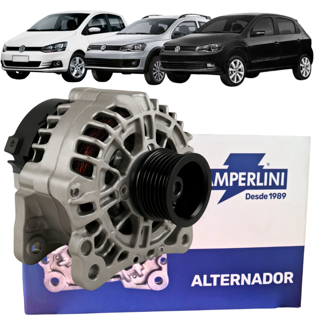 Alternador Para Motor EA111 90A Para Volkswagen Gol G6 G6 Saveiro Voyage Fox Golf Com Ar em Oferta na Shopee