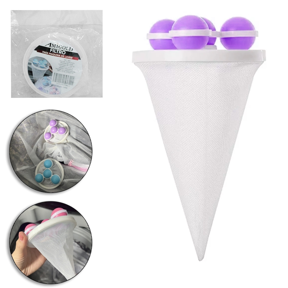 FILTRO COLETOR DE CABELOS / PELOS DE PLASTICO BOIA DE PLASTICO REDONDO GIRATORIA PARA MAQUINA DE LAVAR INOVA