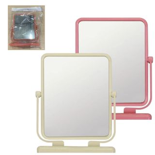 Espelho de Mesa Dupla Face 360º C/Base de Apoio Plástico 12x10cm em Oferta na Shopee