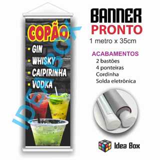 Banner tamanho 1metro x 35cm COPÃO Super Promoção (cod 105) em Oferta na Shopee