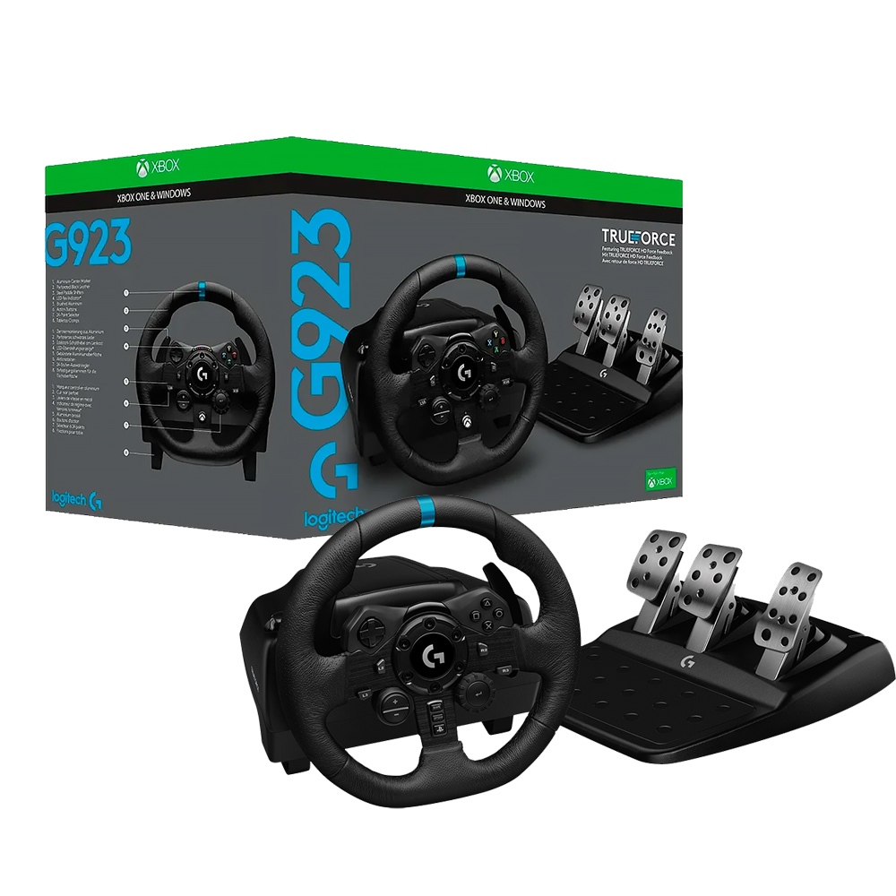 Volante G923 Logitech Trueforce Xbox One, Xbox Series X e Pc