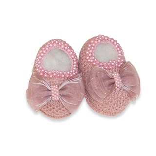 Sapatinho Tricô de Menina Luxo em Oferta na Shopee