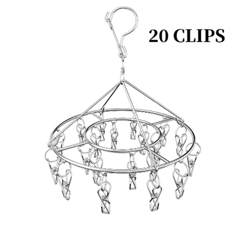 Varal 40 Prendedores Para Roupa Intima Para Calcinha Meia Cueca Reforçado inox 20 Prendedores