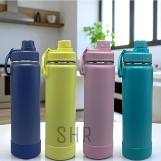 Garrafa Térmica 800ml Com Base De Silicone Removível Aço Inoxidável Quente/Frio em Oferta na Shopee