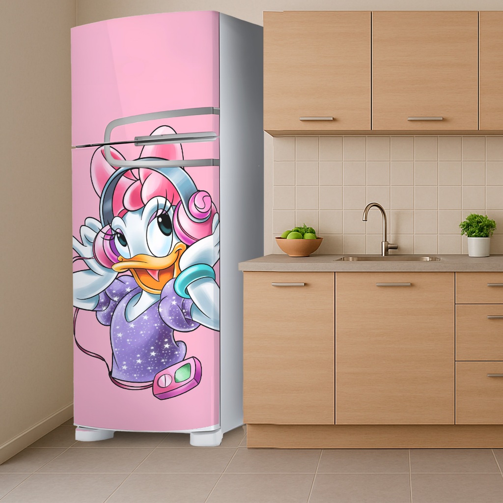 Adesivo Vinil Para Porta Geladeira Envelopamento Em Alta Qualidade Frases, Desenhos, Floral Premium Decorativo IMP